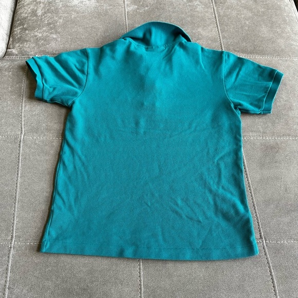 Lacoste Kids Polo Shirt in Aqua - Picture 6 of 8